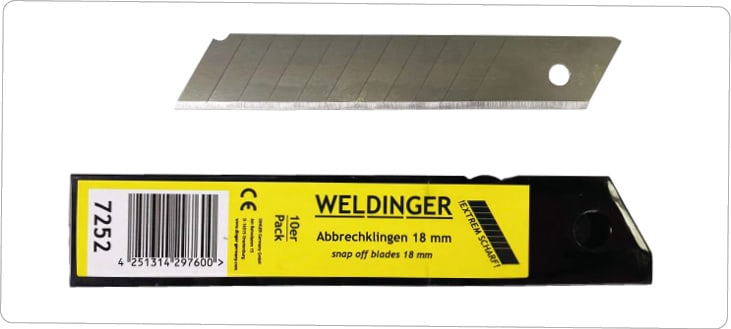 INTERCABLE SRL - INR7120086 LAME DI RICAMBIO CUTTER 18MM 10 PEZZI