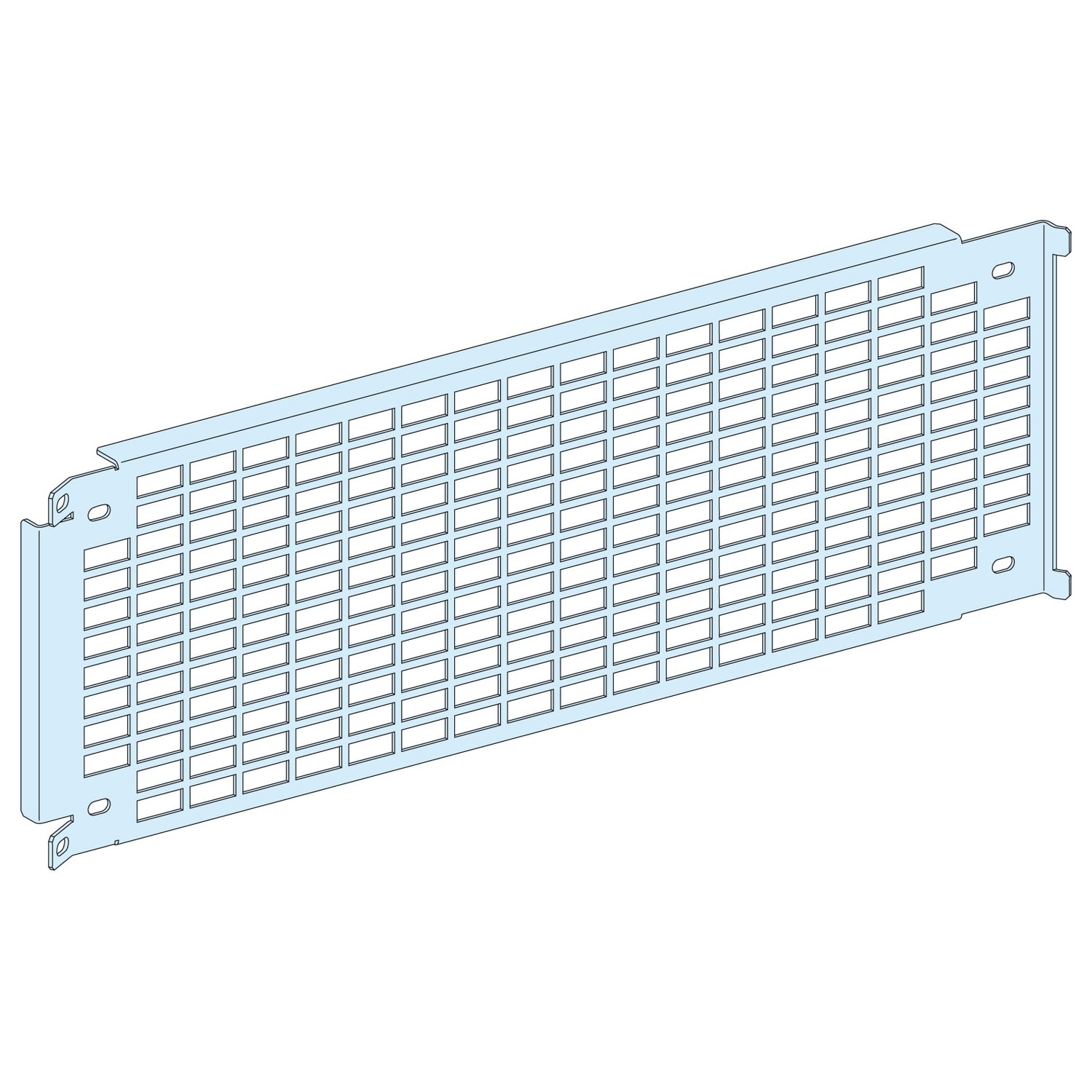 SCHNEIDER ELECTRIC - SNRLVS03571 PIASTRA DI FONDO PREF.4M + 4 TRAVERSE
