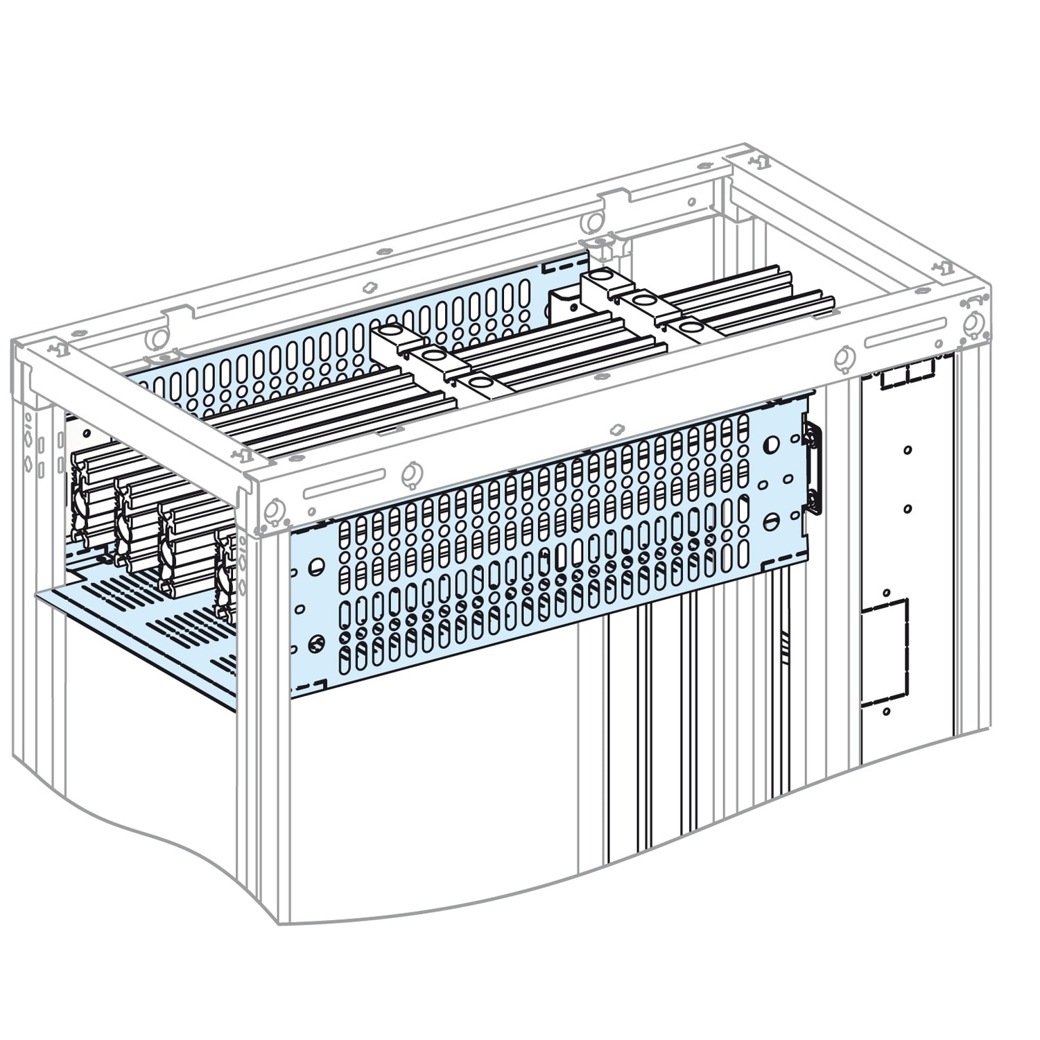 SCHNEIDER ELECTRIC - SNRLVS04984 SEGREGAZIONE BARRE H L400 P600