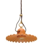 LE PROLUNGHE SAS - PRG7186 LAMP. E27 COTTO +P.PIEGA COTTO D.22+ROS.