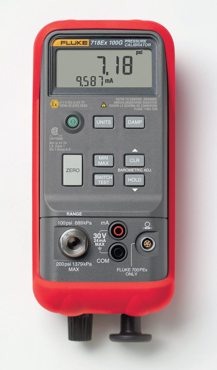 FLUKE ITALIA SRL - FLK2096322 718EX 100 CALIBRATORE PRESS 7BAR, POMPA