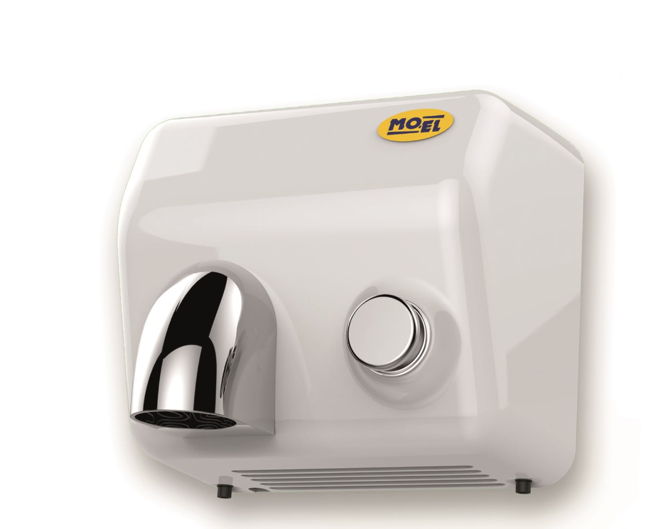 MO EL - MOE725 ASCIUGAMANI BIANCO BLOW CON PULSANTE