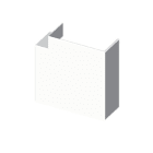 UNEX APARELLAJE ELEC - UNY73236-2 73 ANGOLO PIANO BIANCO 60X190 U24X