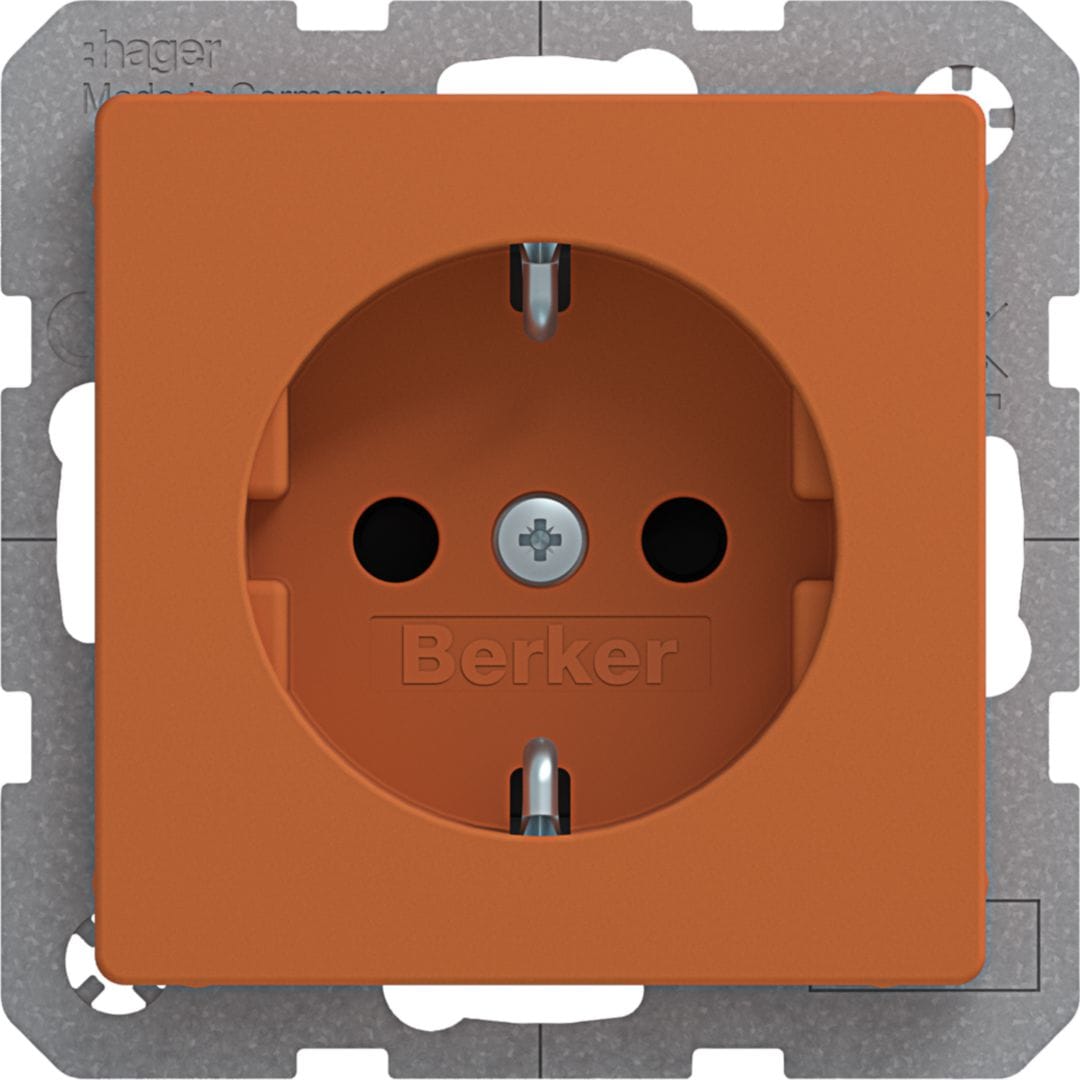 BERKER - BRK7341236014 PRESA SCHUKO SERIE Q1/Q3 ARANC. VELLUTO