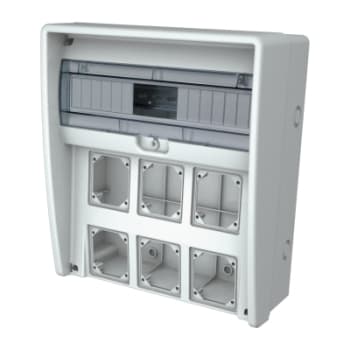FANTON SRL - FME74205 QUADRO U350 IP65 VUOTO/6PR.MAX16A/3FL.