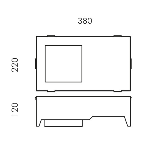 SIMES SPA - SMVS.7409 CASSAFORMA X CATCH QUAD. 4LED BASC.