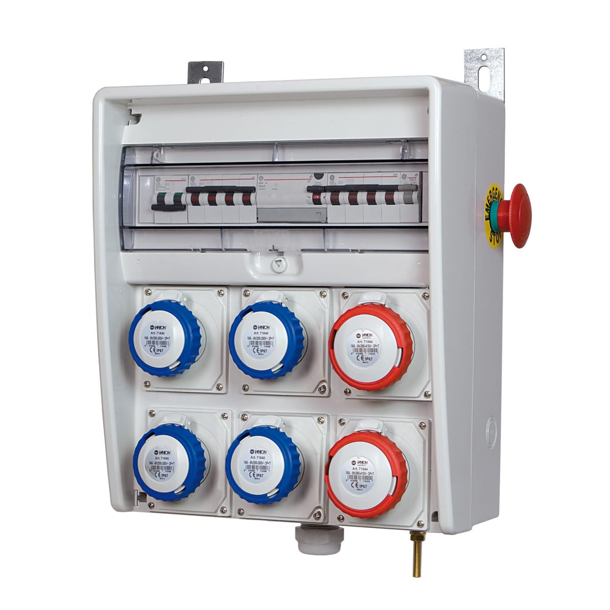 FANTON SRL - FME74356 QUADRO U350 IP44 6PR/4PT/MORS/EMER/STAF