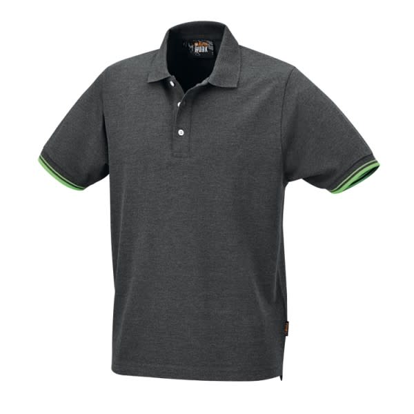 BM SPA - BMM075470303 POLO COTONE-PIQUE GREY TG. L