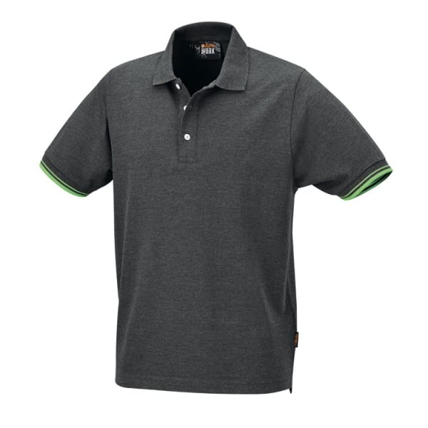 BM SPA - BMM075470302 POLO COTONE-PIQUE GREY TG. M