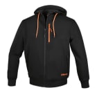 BM SPA - BMM076650001 FELPE ZIP LUNGA C/CAPPUCCIO BLACK TG. S