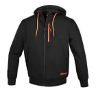 BM SPA - BMM076650001 FELPE ZIP LUNGA C/CAPPUCCIO BLACK TG. S