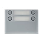 URMET SPA - UTD1168/24G FRONTALINO A 4T 2 FILE GRIGIO