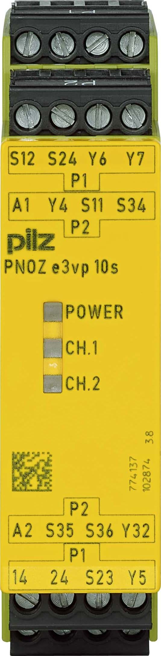 PILZ ITALIA SRL - PIZ774137 PNOZE3VP 10S 24DC 1PNP(R)+1PNP(I)+1PNP