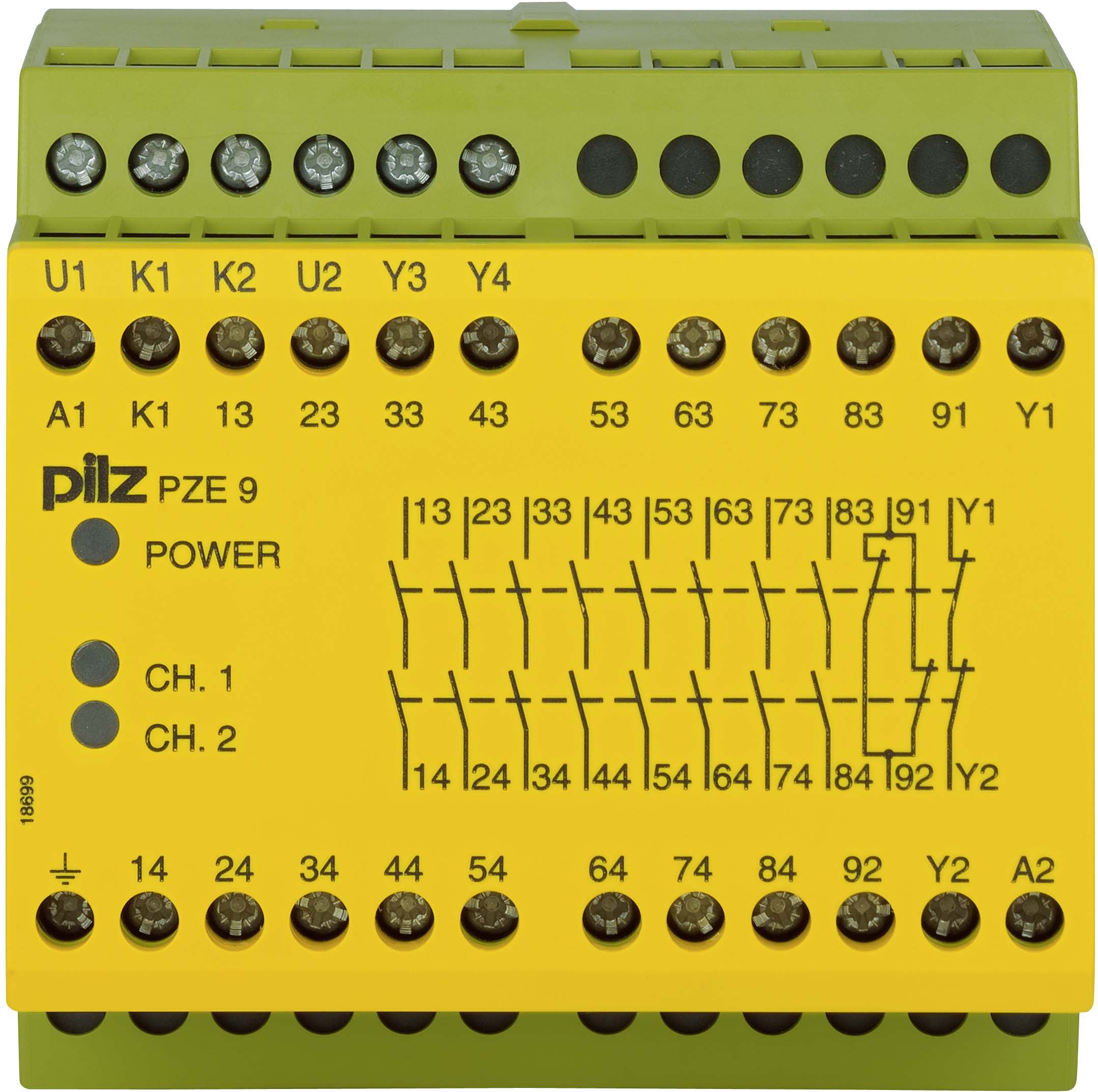 PILZ ITALIA SRL - PIZ774143 PZE 9 110-120AC 8NA+1NC