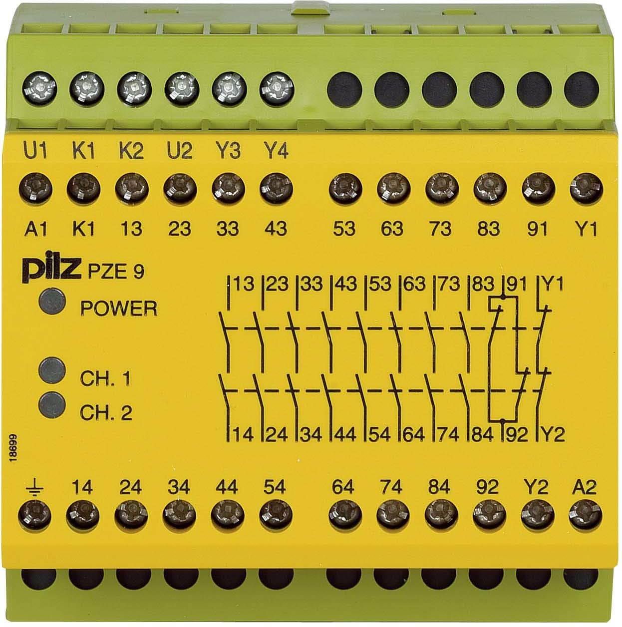 PILZ ITALIA SRL - PIZ774148 PZE 9 230AC 8NA+1NC
