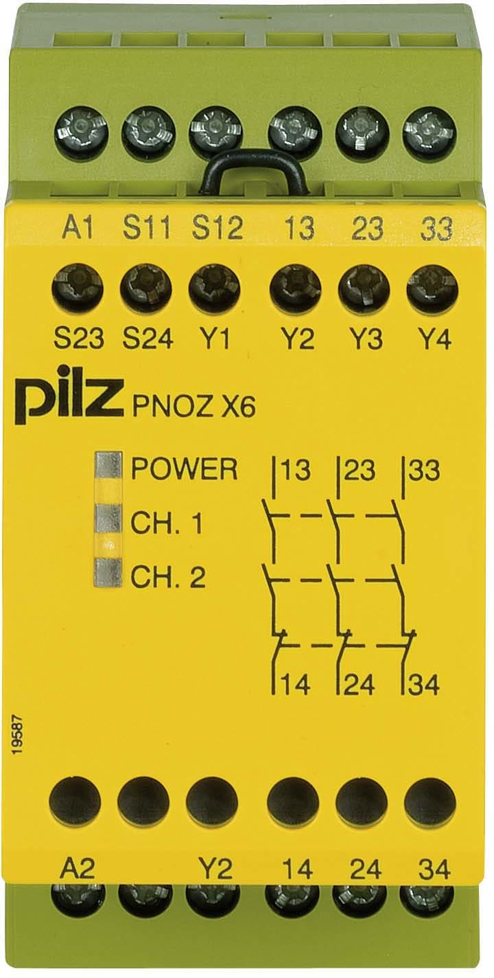 PILZ ITALIA SRL - PIZ774729 PNOZ X6 24AC/DC 3NA