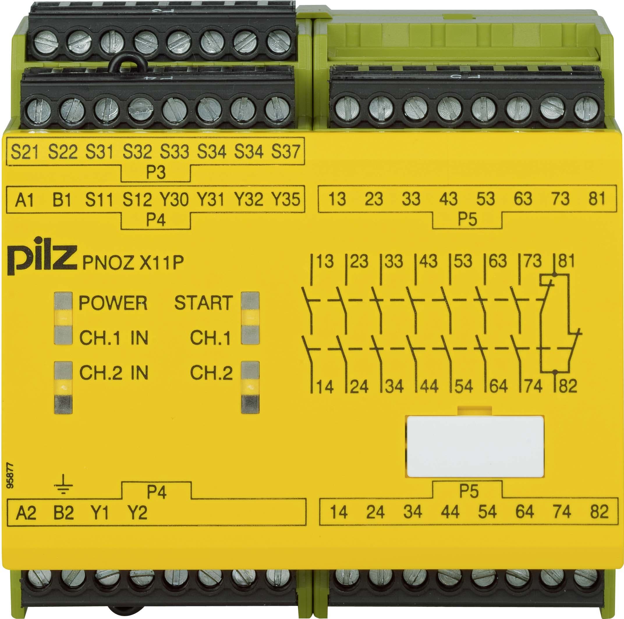 PILZ ITALIA SRL - PIZ777080 PNOZ X11P 24AC/24DC 7NA+1NC+2PNP