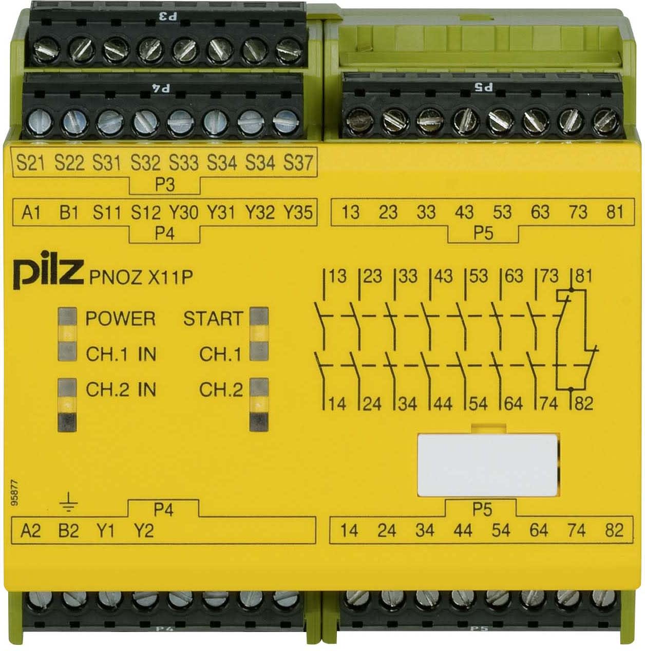 PILZ ITALIA SRL - PIZ777086 PNOZ X11P 230AC/24DC 7NA+1NC+2PNP