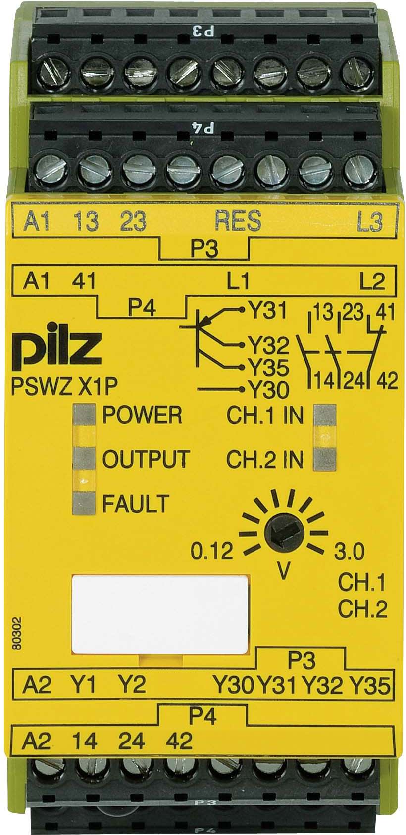 PILZ ITALIA SRL - PIZ777950 PSWZ-X1P 3V 24..240AC/DC 2NA+1NC+2PNP
