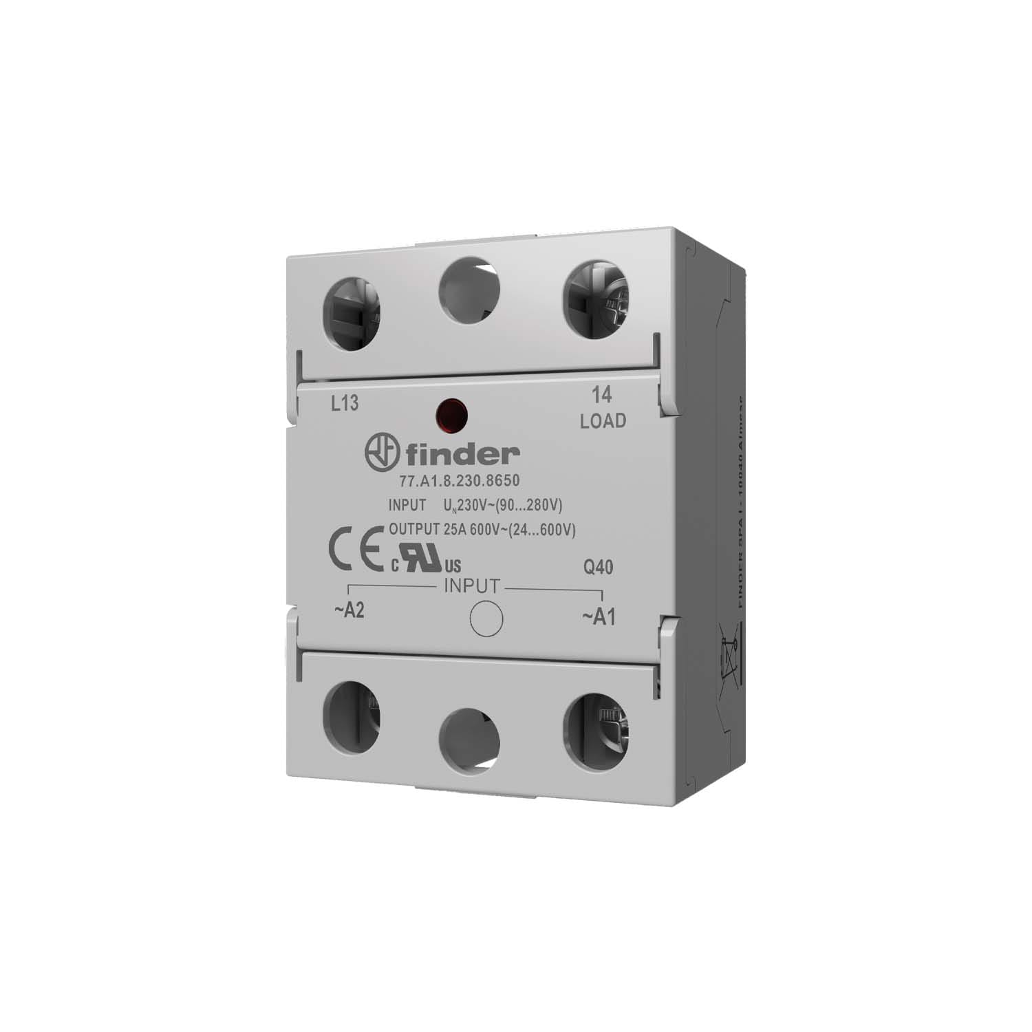 FINDER SPA - FIN77F190248250 RELE PANNELLO SSR 80A PANNELLO MONOFASE