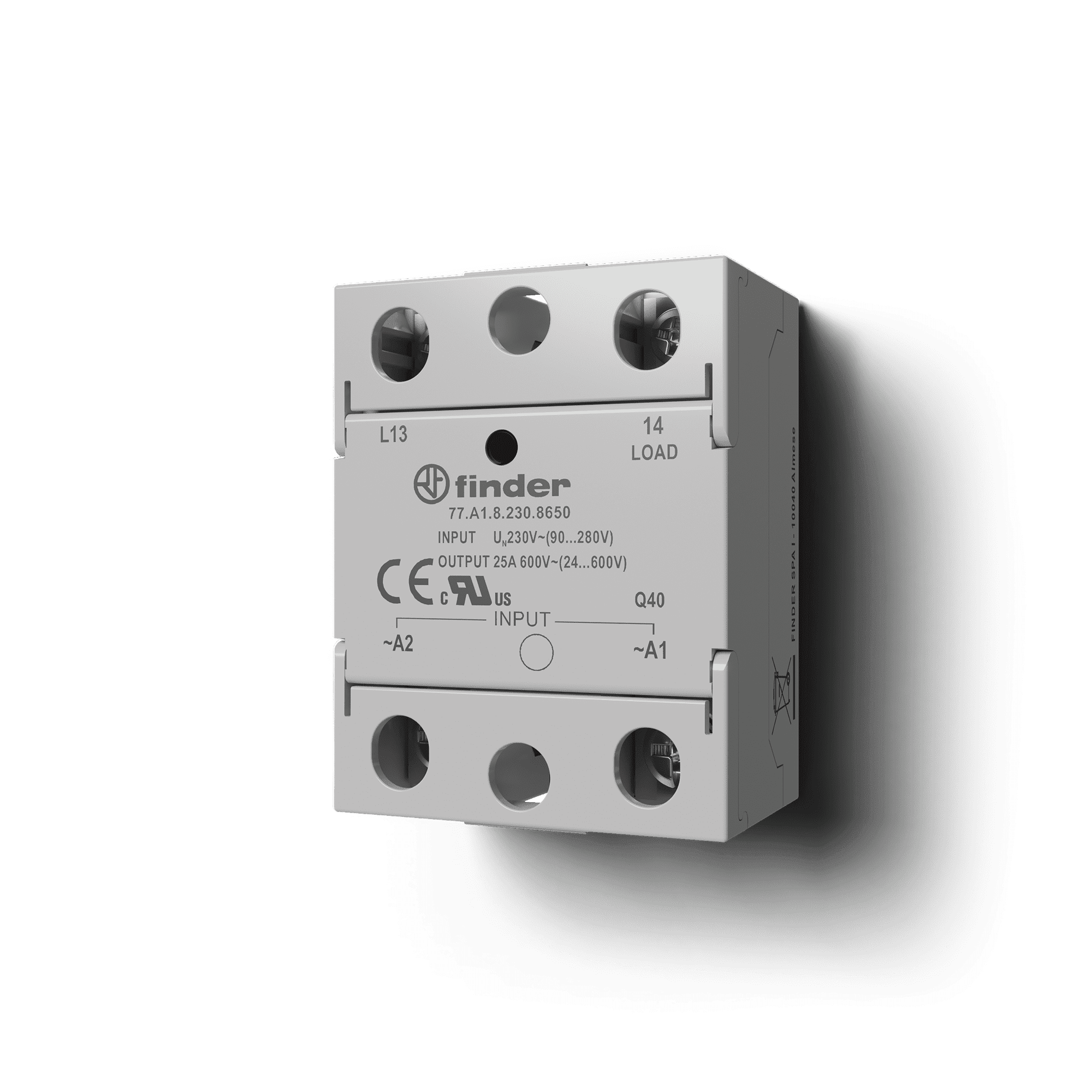 FINDER SPA - FIN77B190248650 RELE PANNELLO SSR 40A PANNELLO MONOFASE