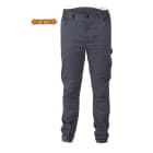 BM SPA - BMM078300006 PANTAL. TWILL 250G STRETCH GREY TG.XXXL