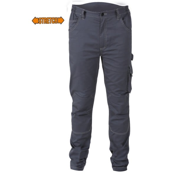 BM SPA - BMM078300003 PANTALONI TWILL 250G STRETCH GREY TG.L