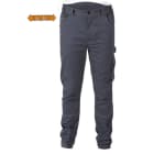 BM SPA - BMM078300003 PANTALONI TWILL 250G STRETCH GREY TG.L