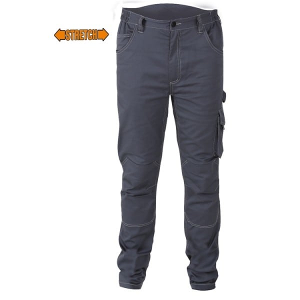 BM SPA - BMM078300002 PANTALONI TWILL 250G STRETCH GREY TG.M