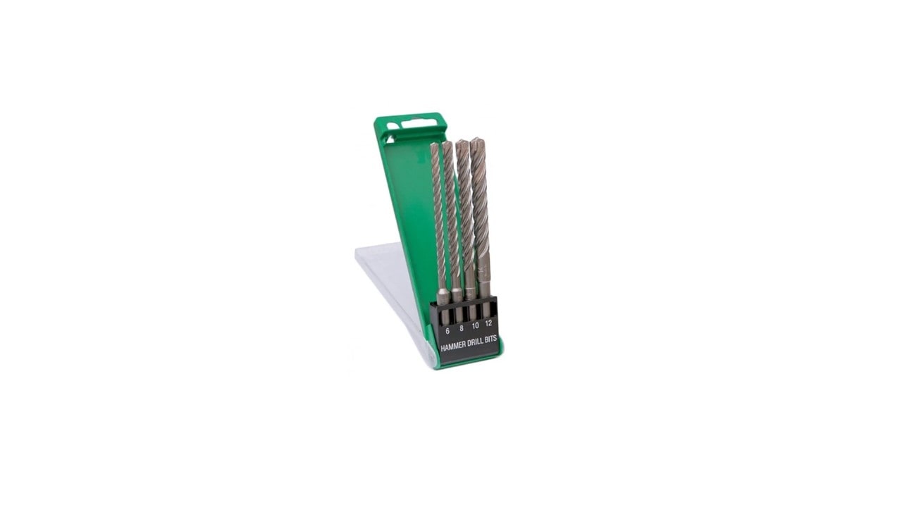 HIKOKI POWER TOOLS - HIA783390 KIT 4 PUNTE SDSPLUS 4T DA D.6-12MM