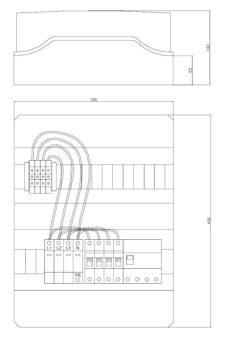 ITALWEBER SPA - ITW7850295 QUADRO DI CAMPO AC TRIFASE 16A
