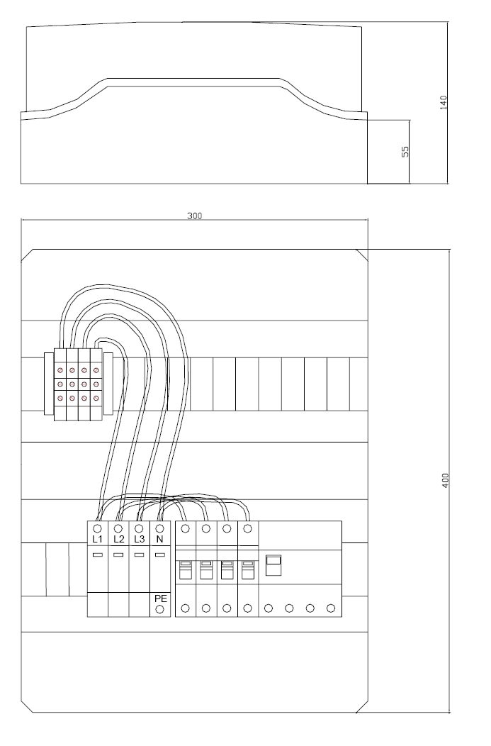 ITALWEBER SPA - ITW7850301 QUADRO DI CAMPO AC TRIFASE 25A
