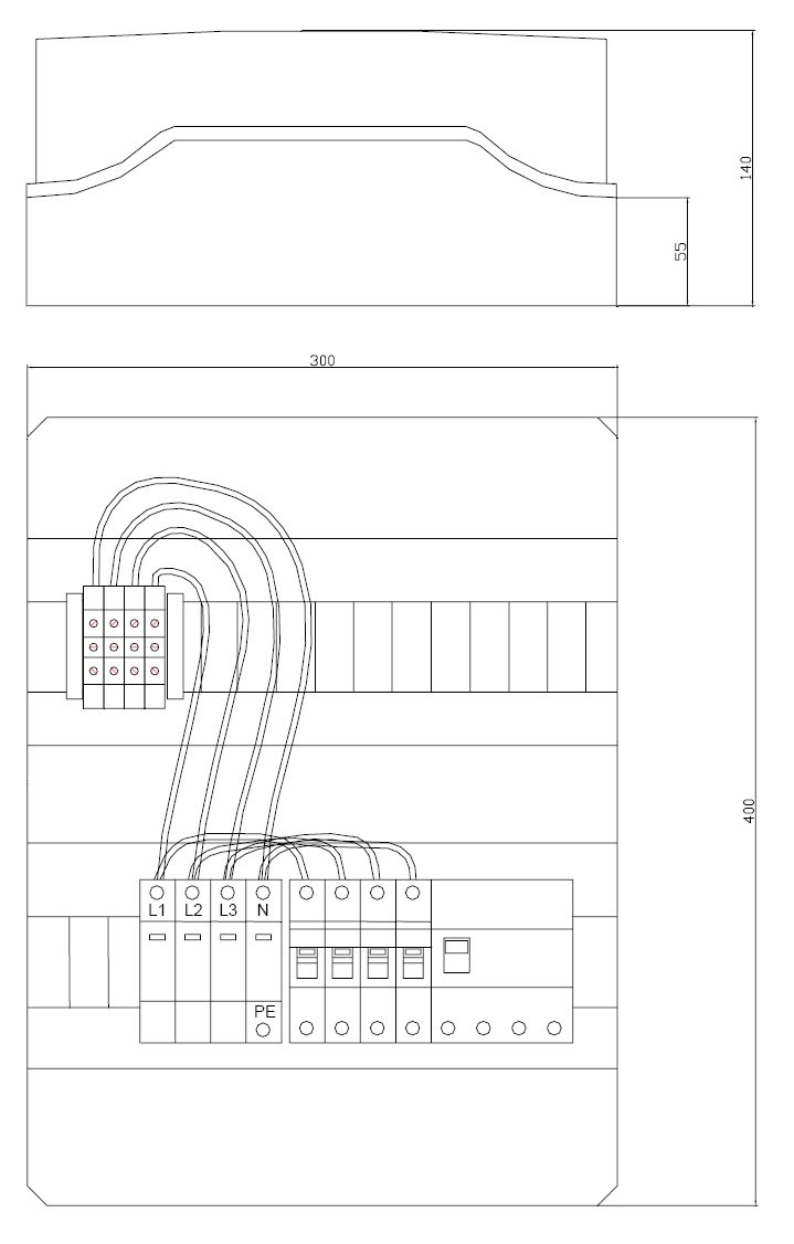 ITALWEBER SPA - ITW7850312G QUADRO DI CAMPO AC TRIFASE 40A