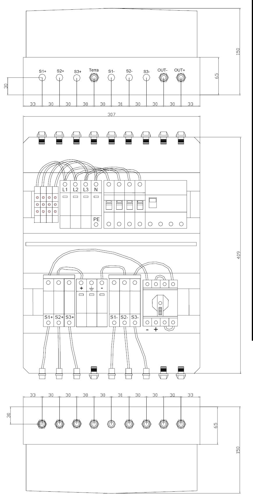 ITALWEBER SPA - ITW7850580 QUADRO DI CAMPO 3 STR DC+AC VR.60
