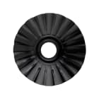 LE PROLUNGHE SAS - PRG7874/N PIATTO ONDA PORCELLANA NERA D.20 CM