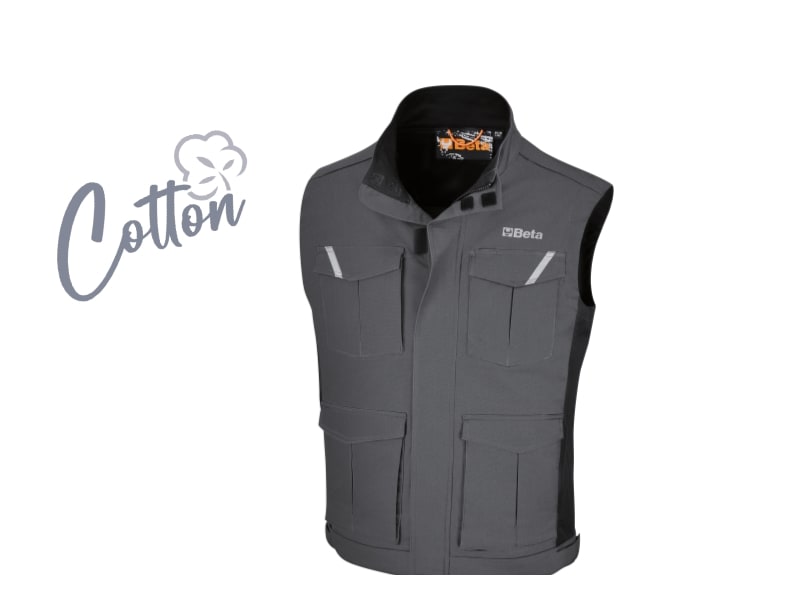 BM SPA - BMM079370404 GILET WORK COTTON MEDIUM GREY TG.XL