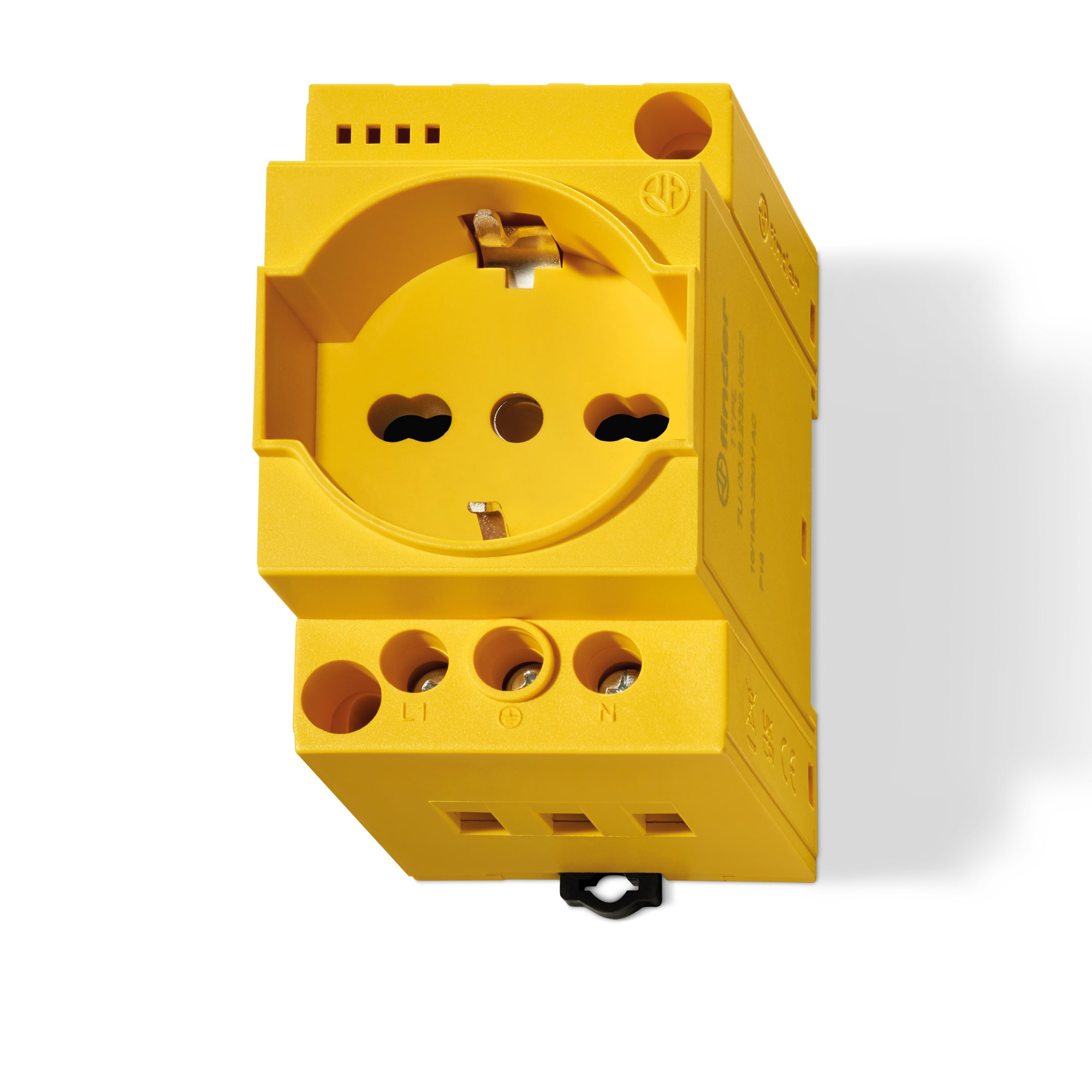 FINDER SPA - FIN7U0082300002 PRESA DA QUADRO GIALLA