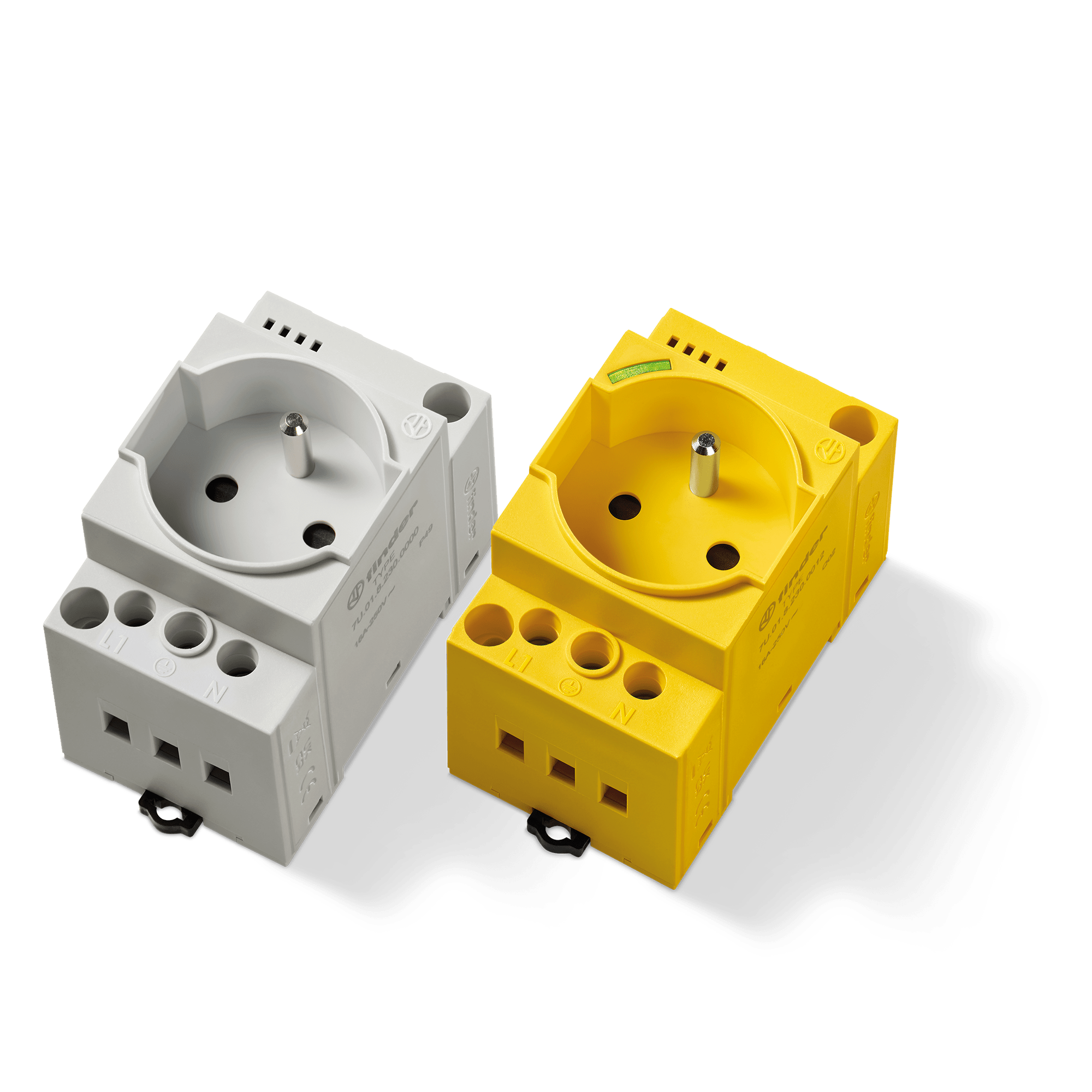 FINDER SPA - FIN7U0182300000 PRESA DA QUADRO-FR GRIGIA