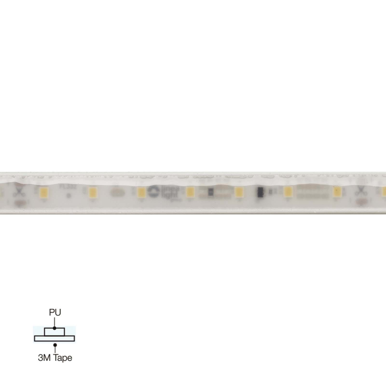 LINEA LIGHT (ILED) - ILDC00125WHWDI PU_C+ HF 5M 24V 140LED/M RA90 3000K