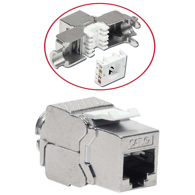 ELCART DISTRIBUTION - ERT401350000 PRESA KEYSTONE CAT.6A SCHERMATA