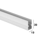 LINEA LIGHT (ILED) - ILD82199 PROFILO 39X19 ANODIZZATO ARGENTO 2M