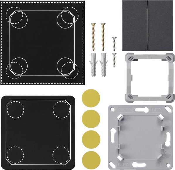 GIRA - GGI823228 SET MONT. ENOCEAN TRASM.PAR.RAD. 2-M