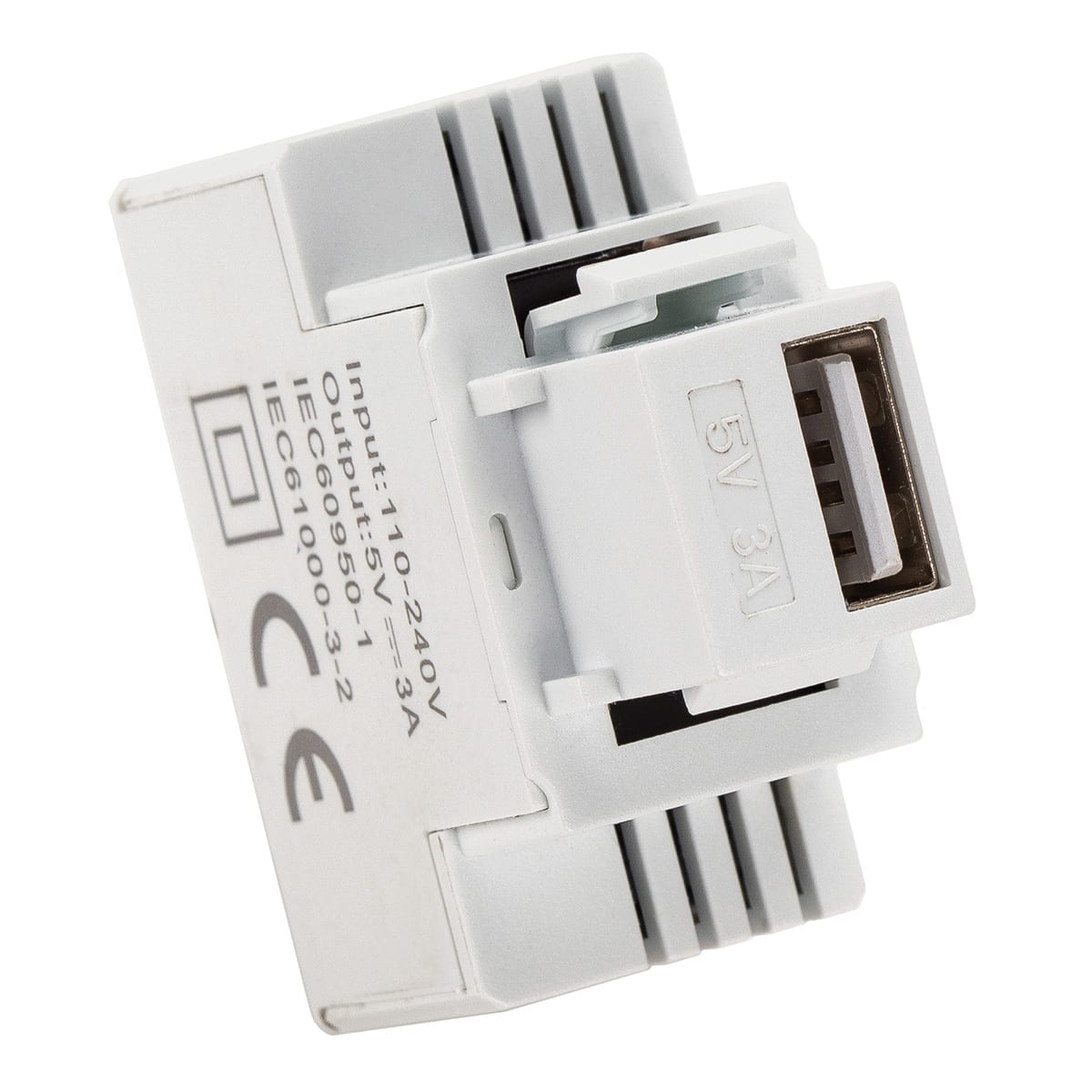 FANTON SPA - FME82896 ALIM.1 USB-A 3A INC.KEYSTONE COMPATTO BI
