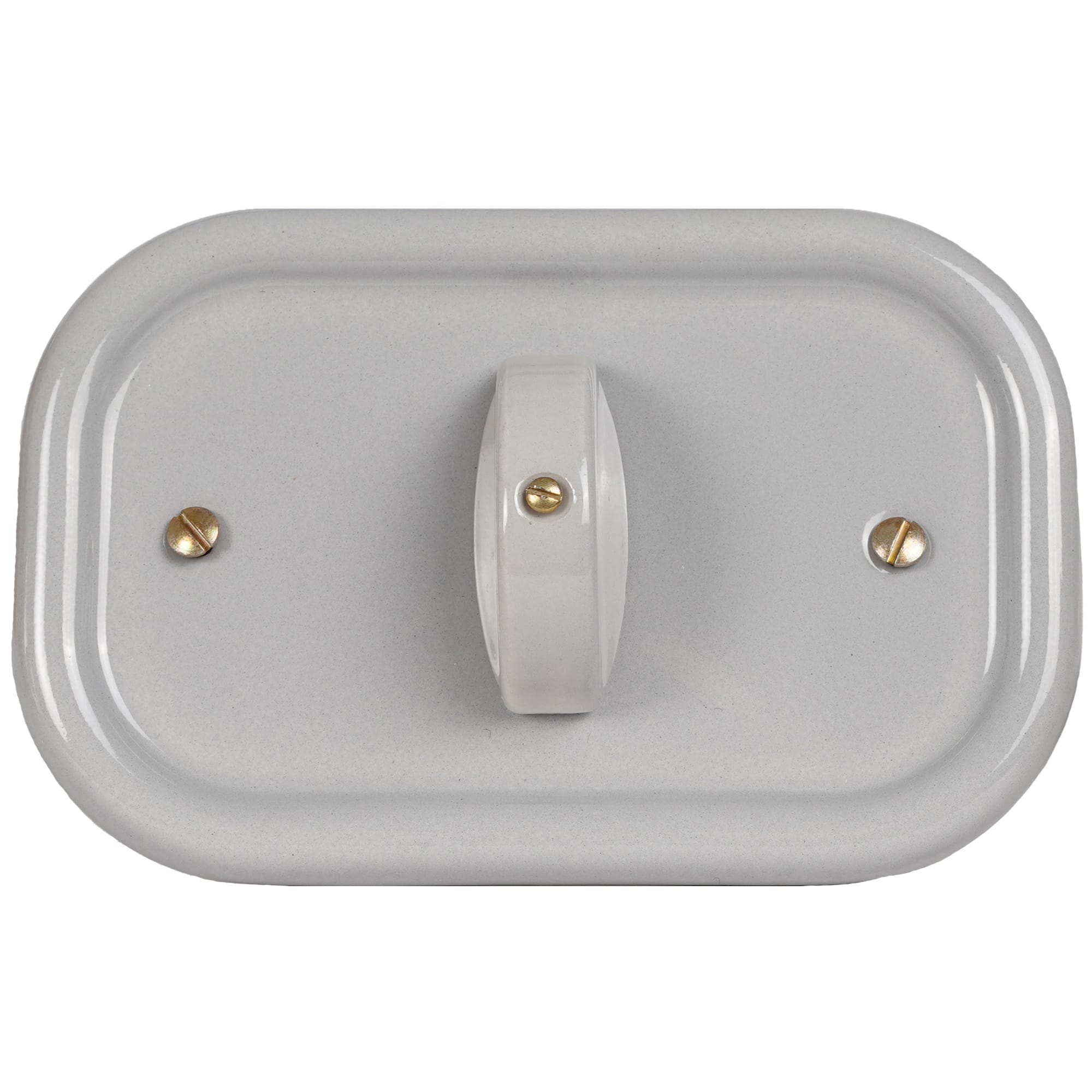 FANTON SRL - FME84066GR PLACCA OVALE 125X81 1PULS.ROT.X S.503 GR