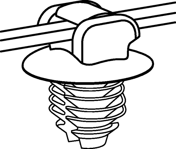 HELLERMANNTYTON Srl - HEE156-00104 FASCETTA FISSAGGIO A PINO T40RFT8GSD
