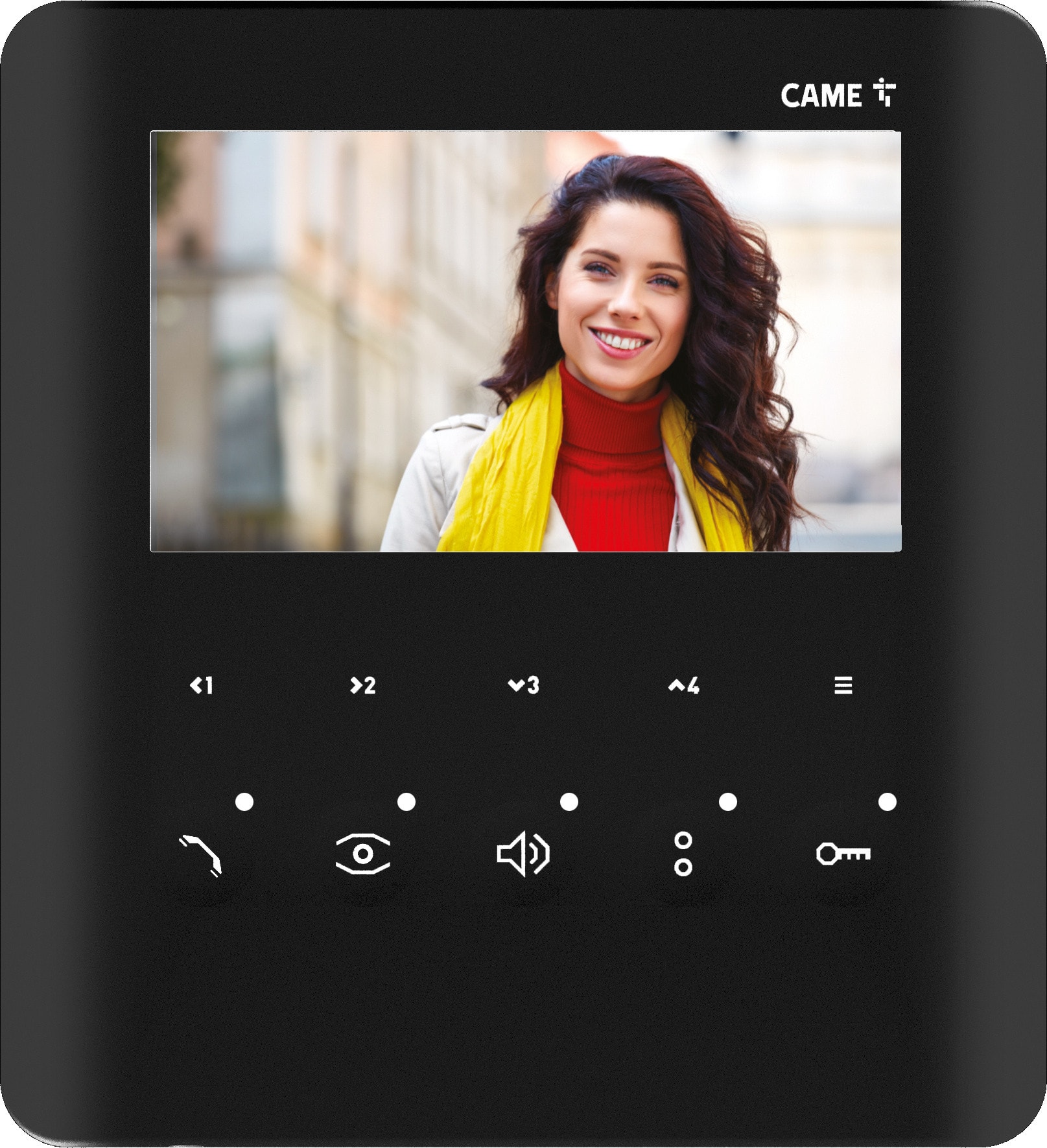 CAME SPA - CMC840CH-0230 PLX V BK - VIDEOCITOFONO VIVAVOCE X1