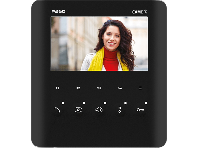 CAME SPA - CMC840CH-0250 PLX V IP BK - VIDEOCITOFONO VIVAVOCE X1