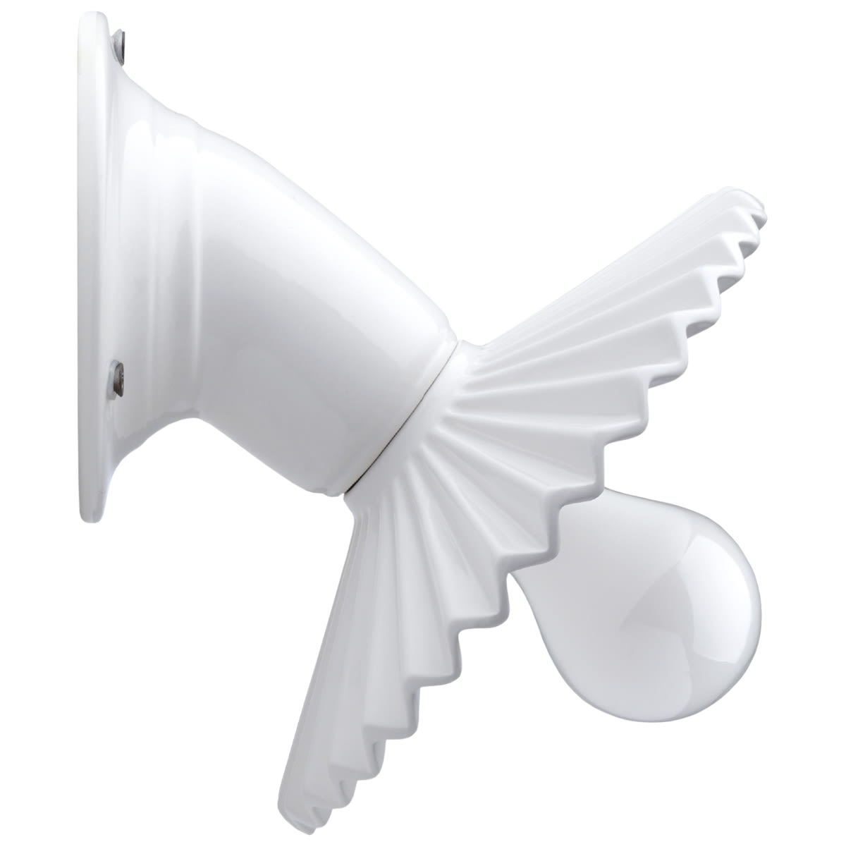 FANTON SPA - FME84115 SPOT PARETE E27+PIATTO SMERL. BI