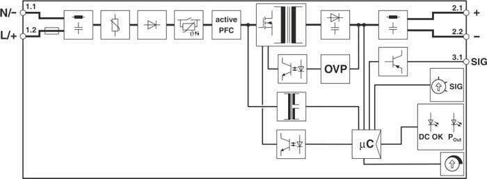 PHOENIX CONTACT - PHC2904597 QUINT4-PS/1AC/24DC/1.3/SC ALIMENTATORE