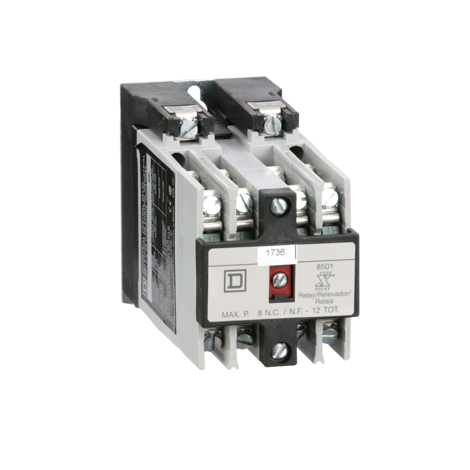 SCHNEIDER ELECTRIC - SNR8501XO80V02 Relè 600 VCA 10 A NEMA + accessori
